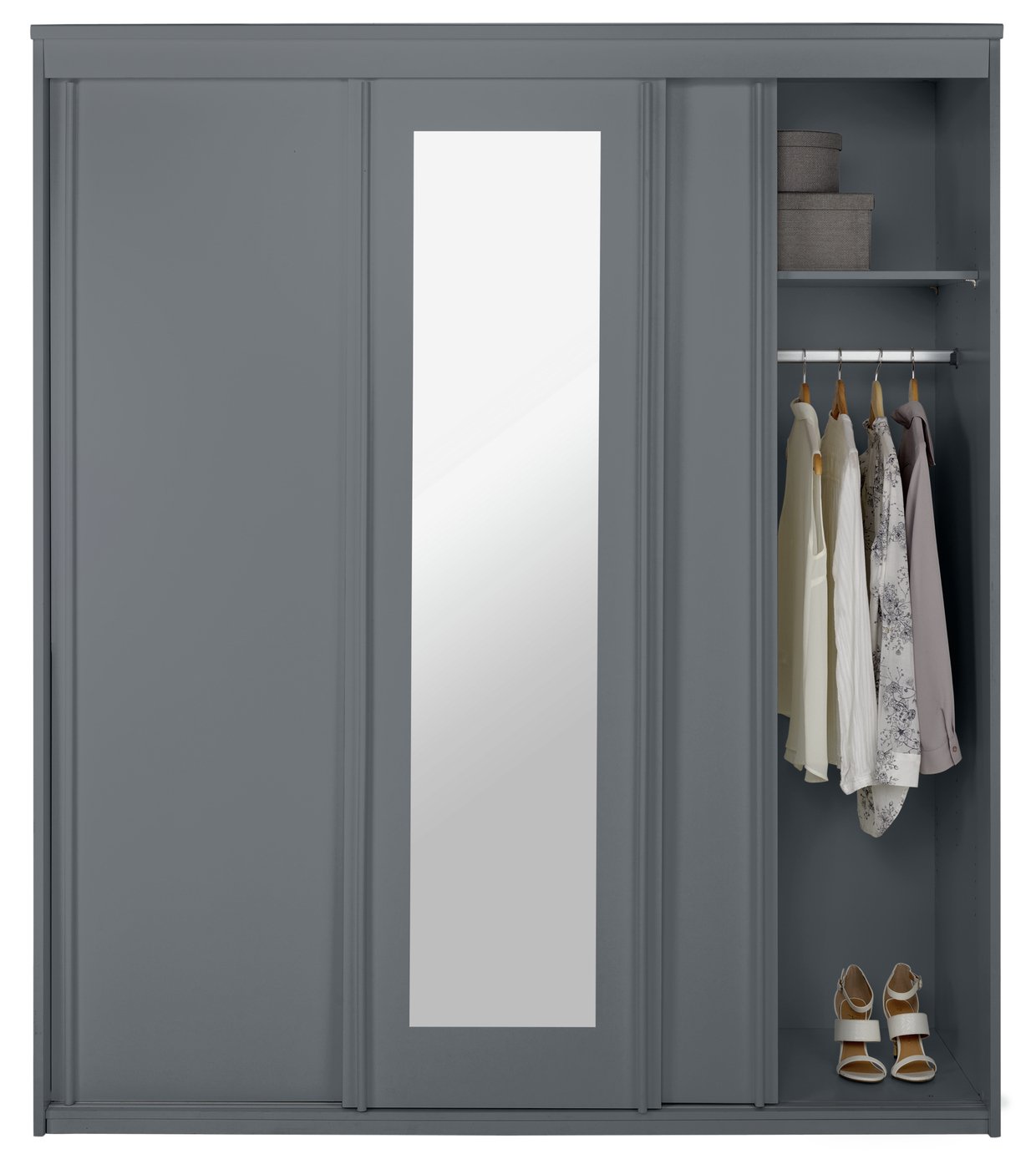 Argos Home Hallingford Grey 3 Door Sliding Wardrobe Reviews Updated
