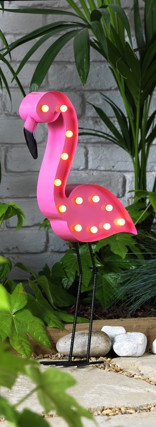 Argos Home LED Garden Flamingo
