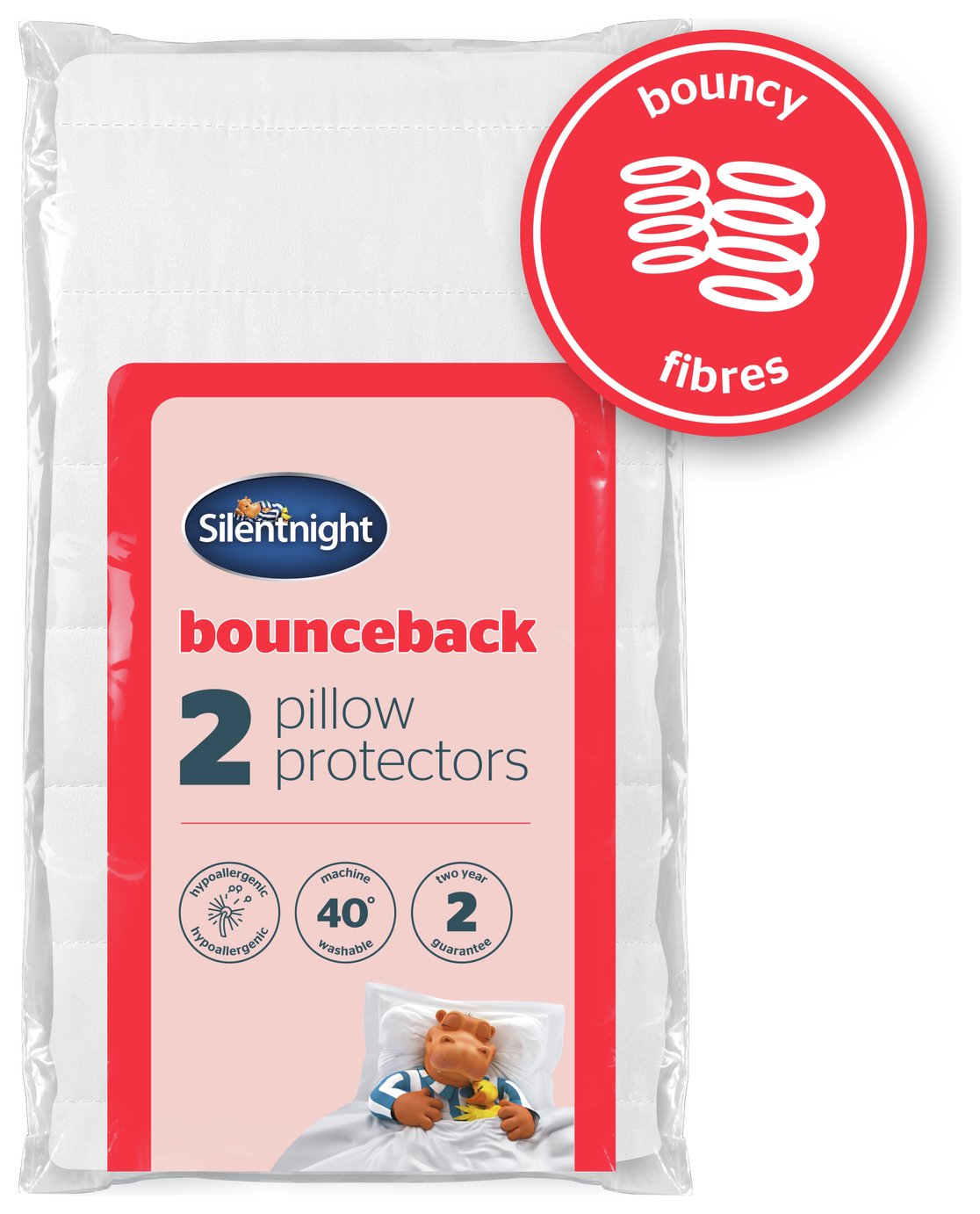 Silentnight Bounceback Pair of Pillow Protectors