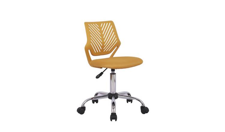 Buy Argos Home Plastic Office Chair - Mustard Yellow | Office chairs