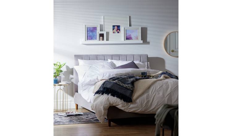 Grey double deals bed argos