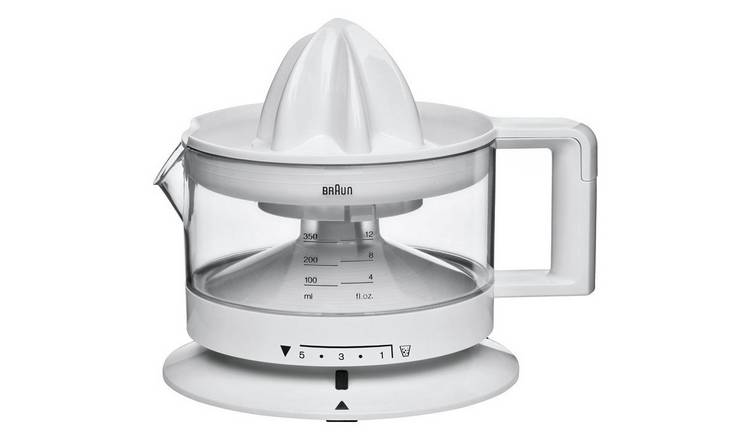 Buy Braun CJ3000 Citrus Juicer White Juicers and presses Argos