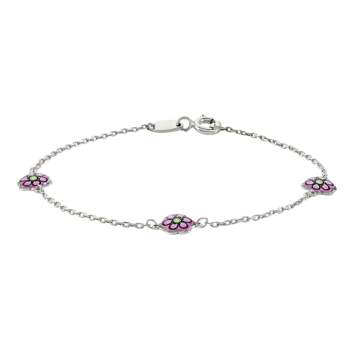 Revere Kids Sterling Silver Flower Bracelet