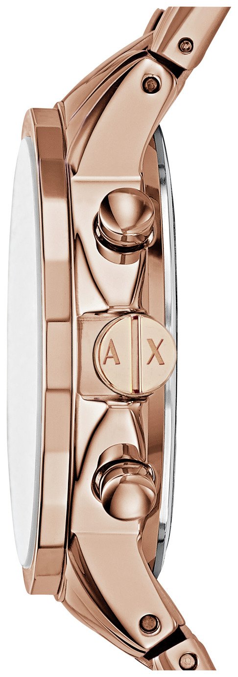 armani exchange watch womens rose gold