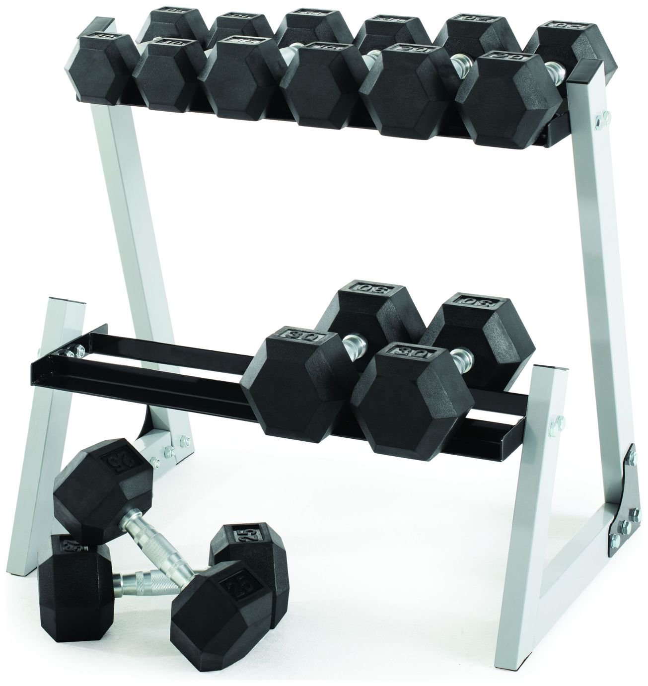 Weider 200lb Dumbbell Kit with Rack