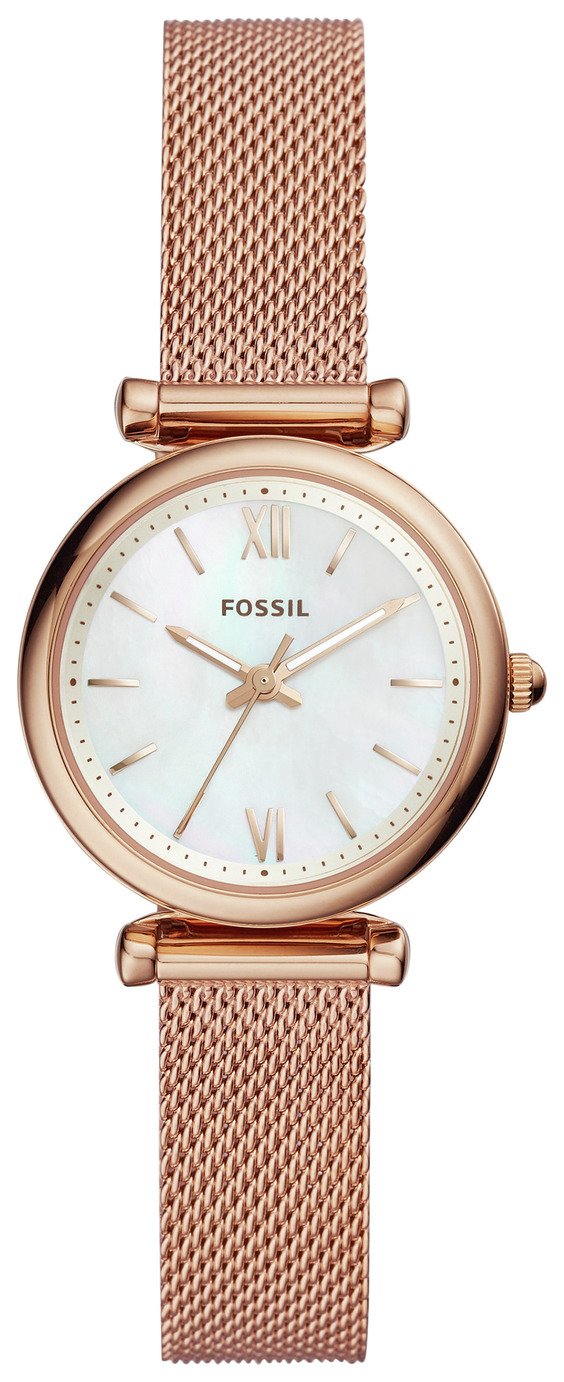 Fossil Carlie Mini Ladies' ES4433 Rose Gold Tone Watch