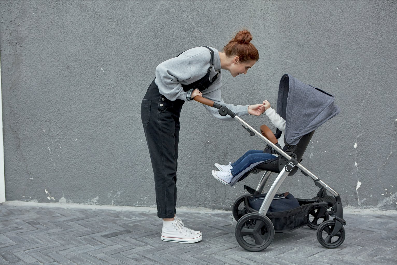 light grey prams