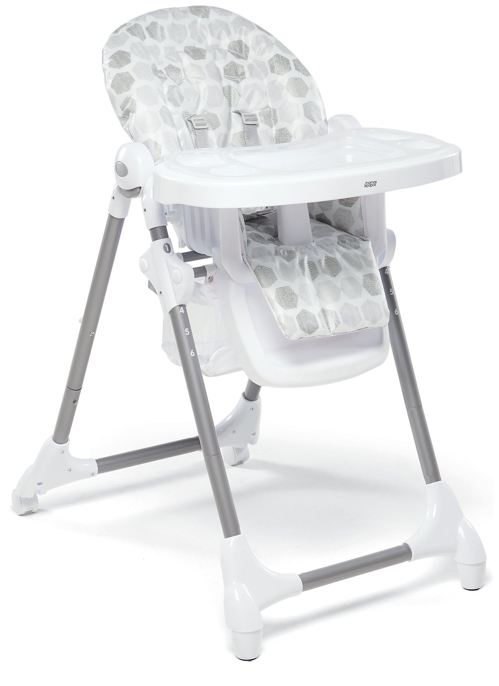 Mamas & Papas Snax Hexagons Highchair - Grey