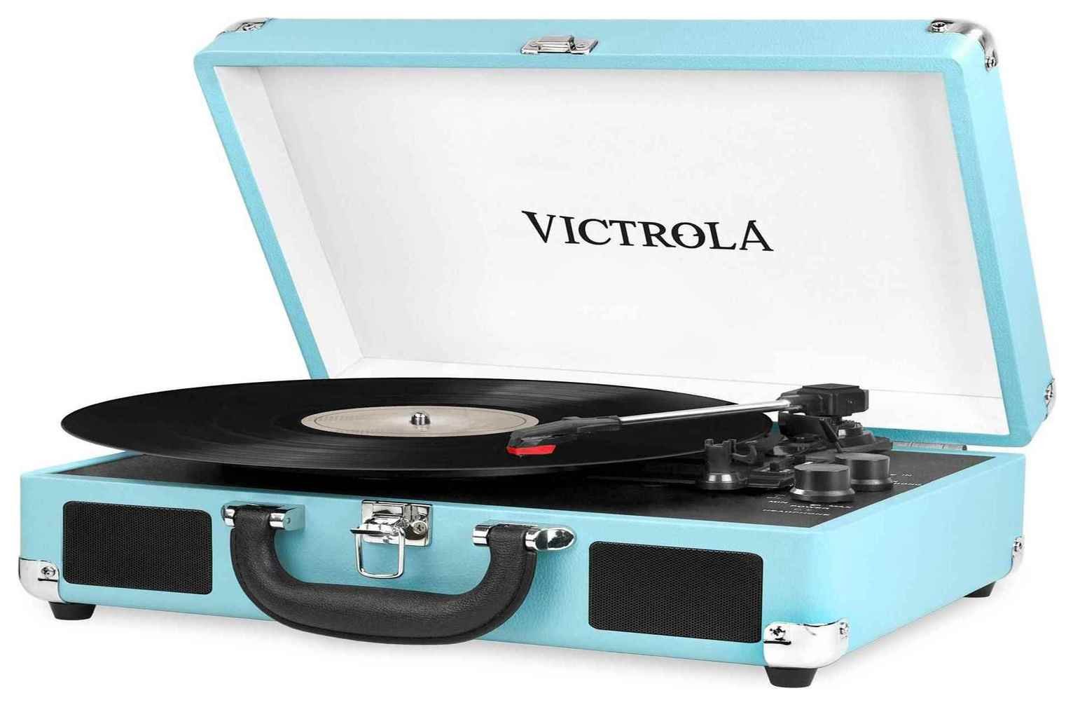 Victrola Case Record Player - Turquoise