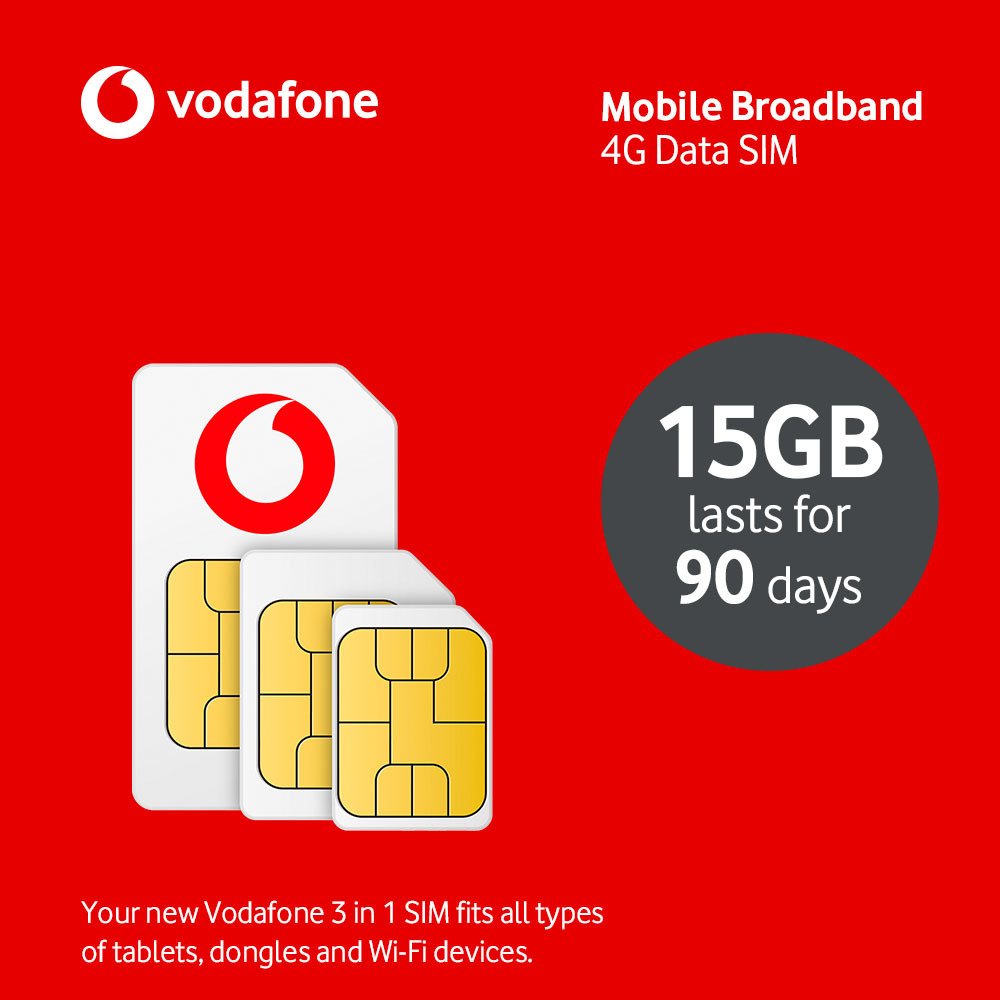 Vodafone 15GB Pay As You Go Data SIM Card Reviews