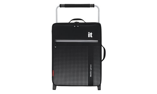 IT Luggage Worlds Lightest 2 Wheel Cabin Suitcase Black