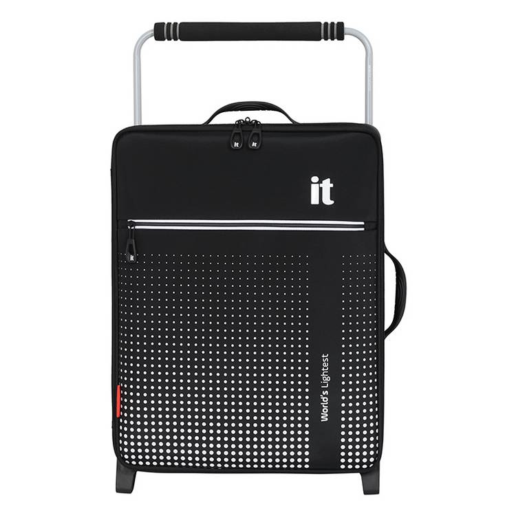 it Luggage World's Lightest 2 Wheel Cabin Suitcase Black 0