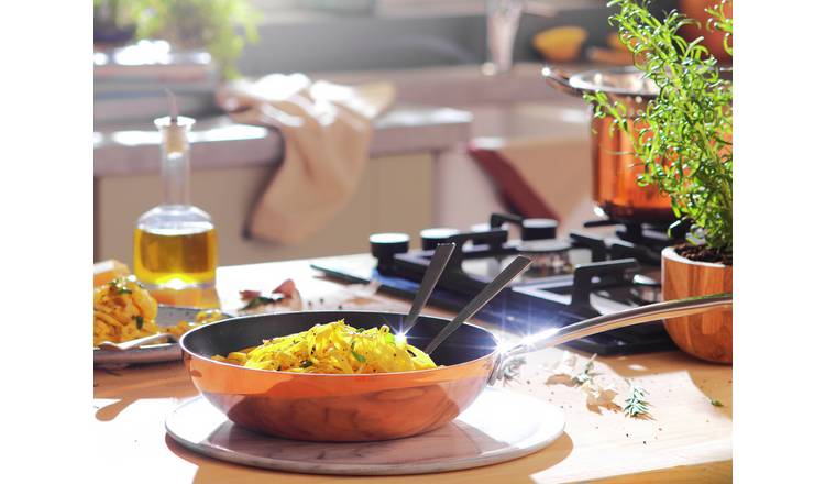 Habitat 24cm Copper Triply Frying Pan