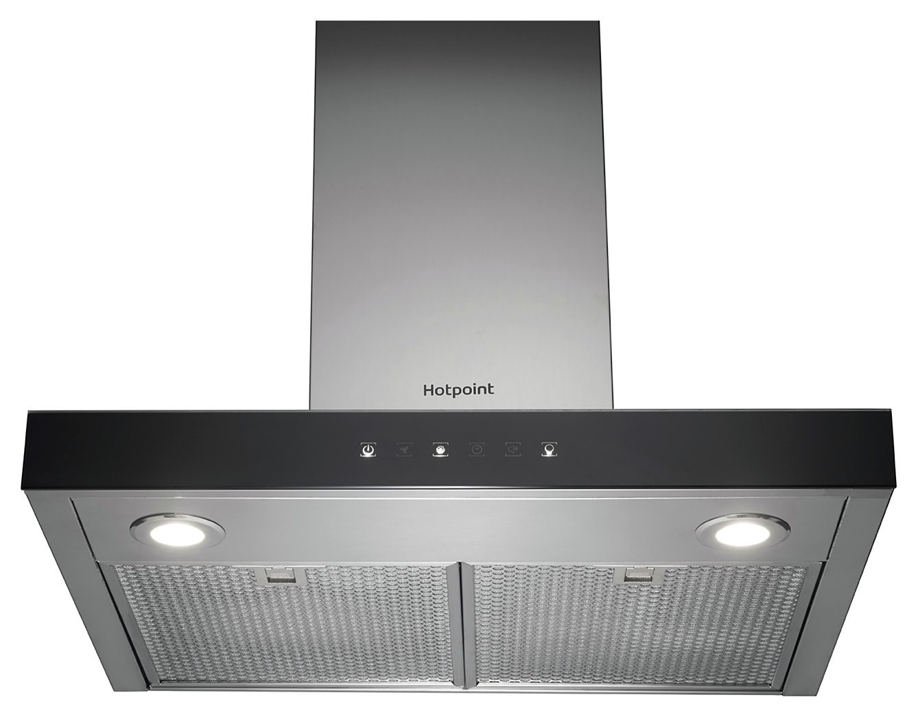 Hotpoint PHBS6.8FLTIX 60cm Chimney Cooker Hood - S/Steel