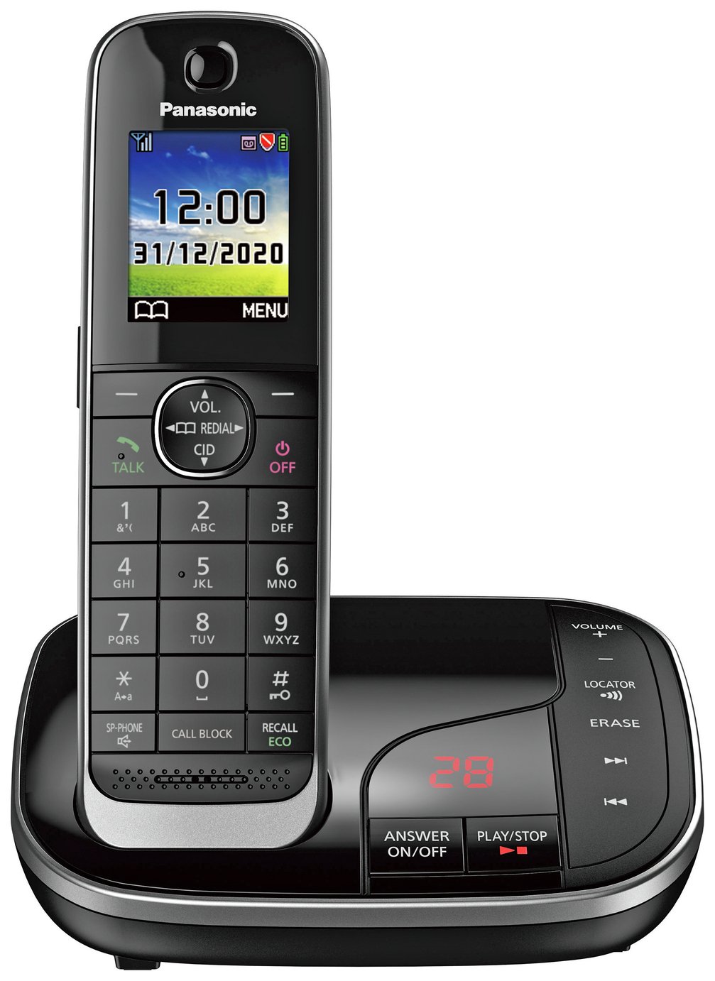 Panasonic KX-TGJ420 Cordless Phone w/ Answer Machine-Single