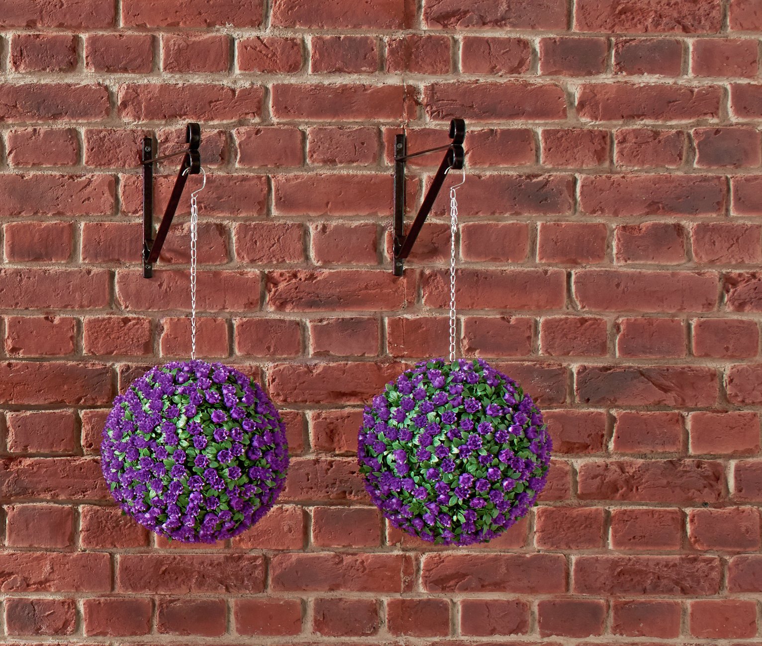Purple Garden Topiary Balls x2 review