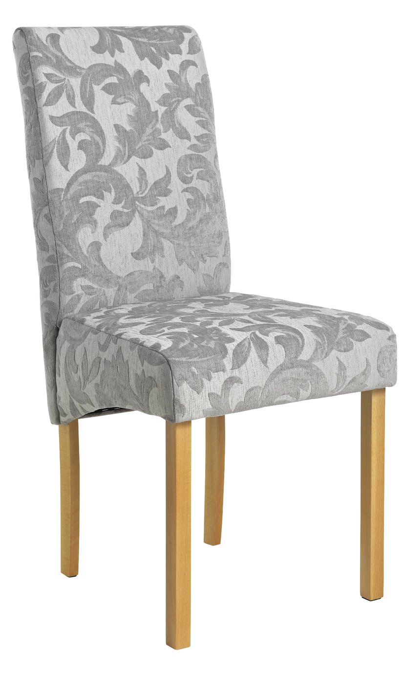 Argos Home Clifton Extendable Table & 6 Chairs Grey Damask Reviews