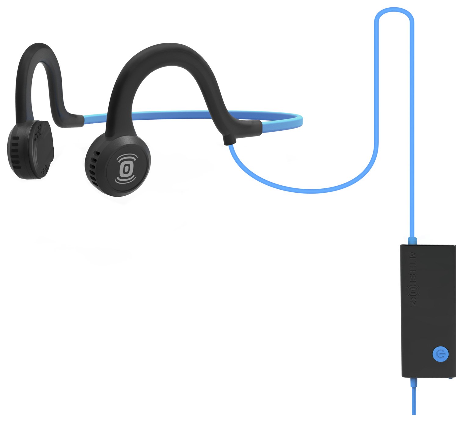 AfterShokz Spotz Titanium Open-Ear Wired Headphones - Blue