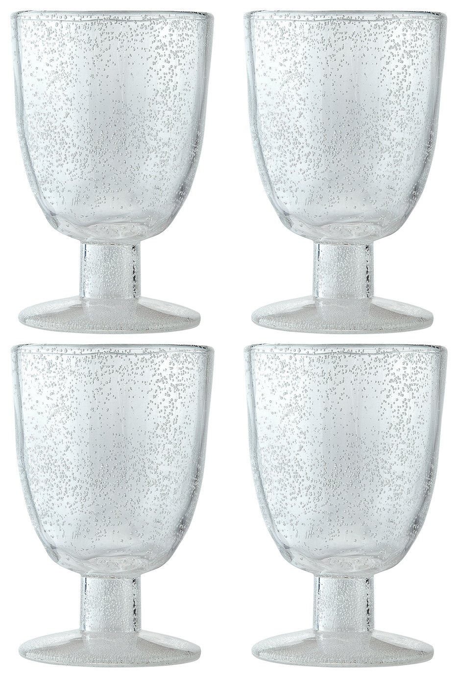 Argos Home Global Monochrome Bubble Goblet - 4 Pack