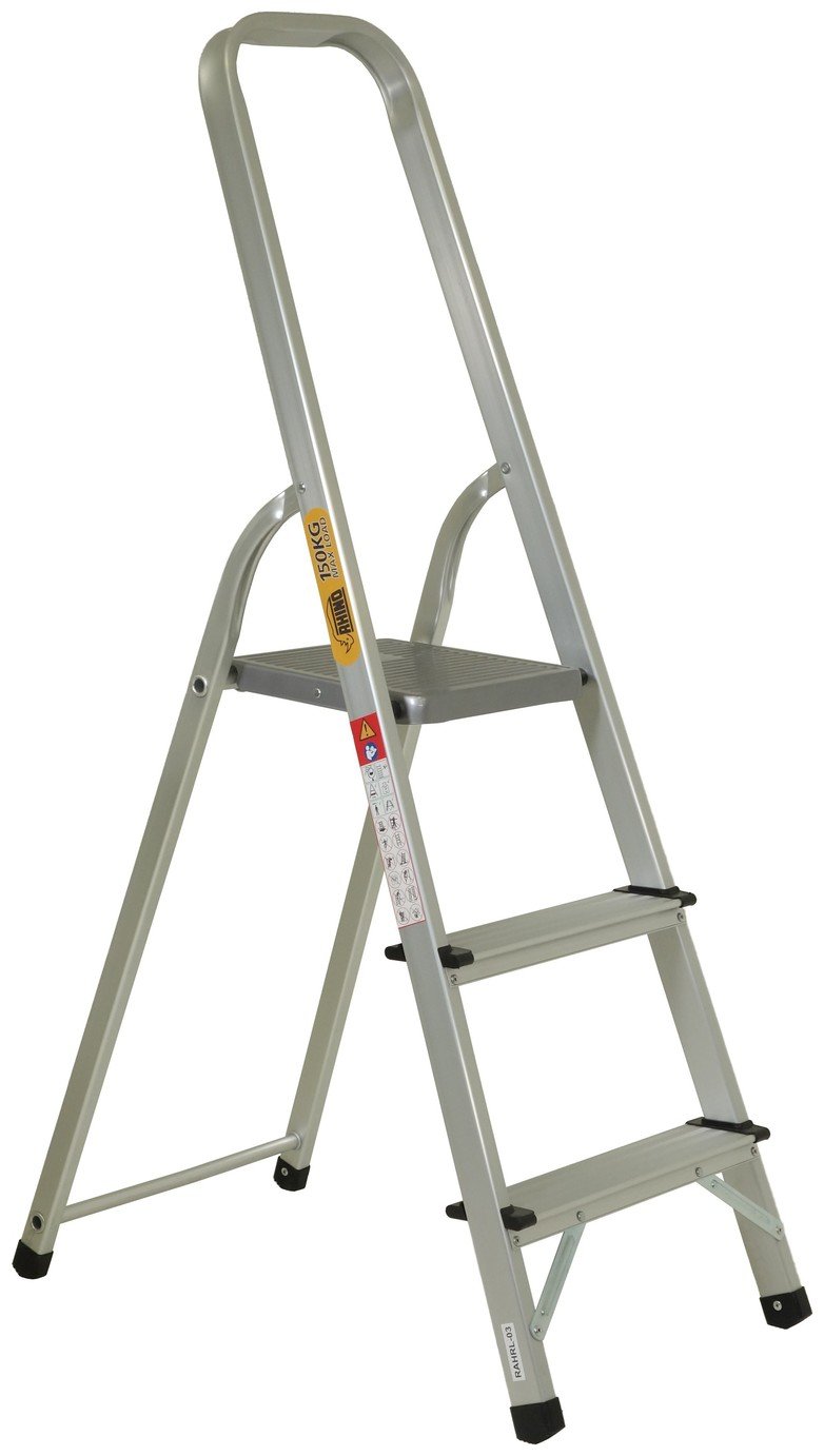 Rhino 3 Tread High Handrail Step Ladder