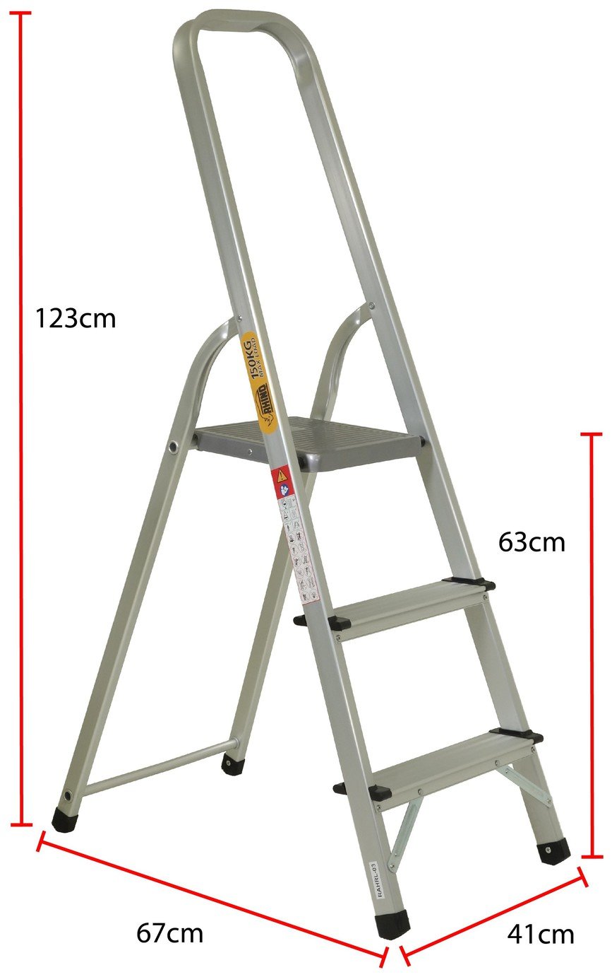 Rhino 3 Tread High Handrail Stepladder Reviews
