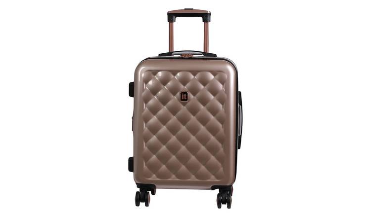 it luggage black & rose gold trim 28 inch suitcase