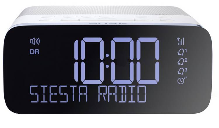 Pure Siesta Rise DAB+/FM Bedside Alarm Clock - White
