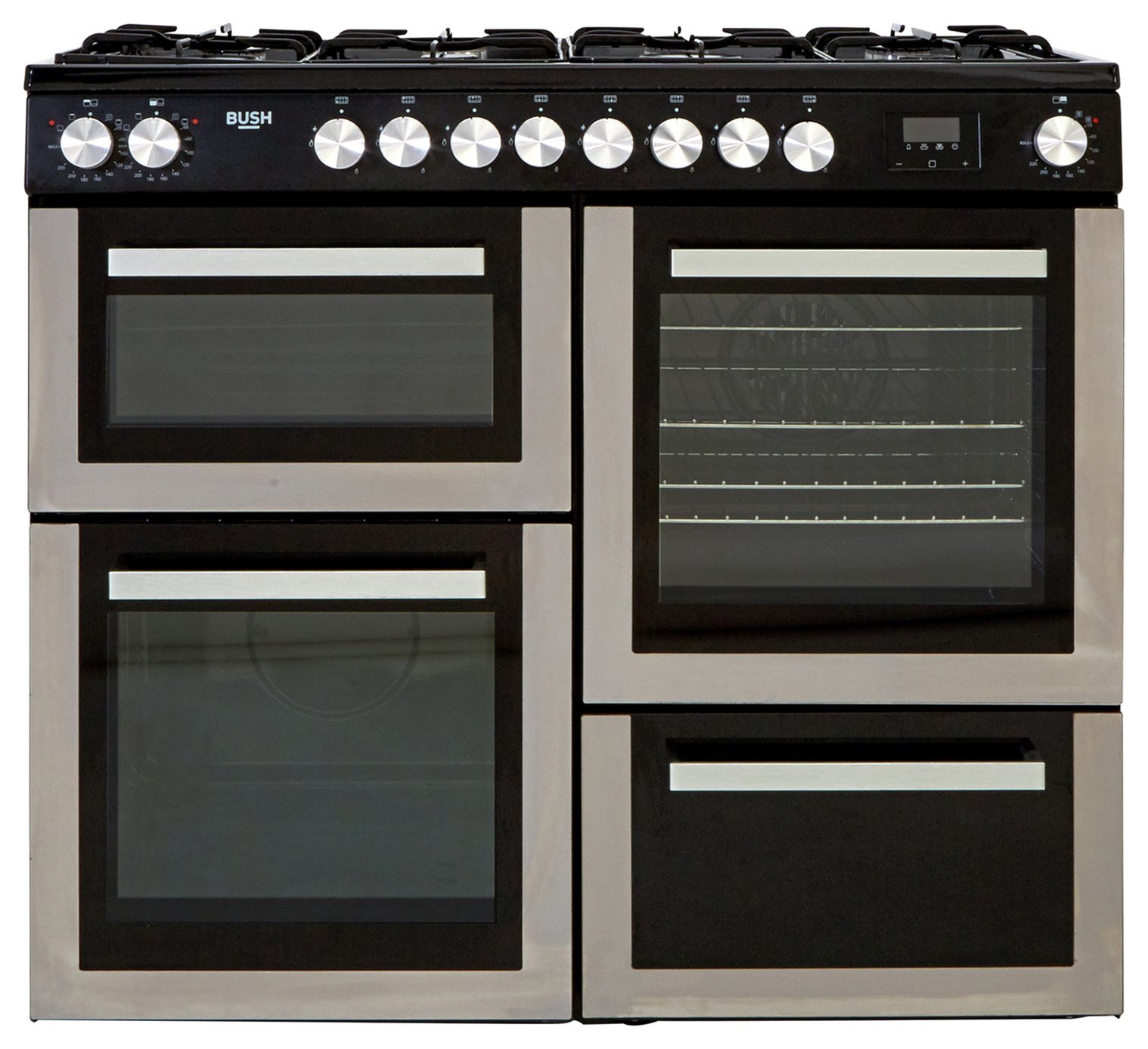 Bush BRC100DHMSS 100cm Dual Fuel Range Cooker - S/Steel