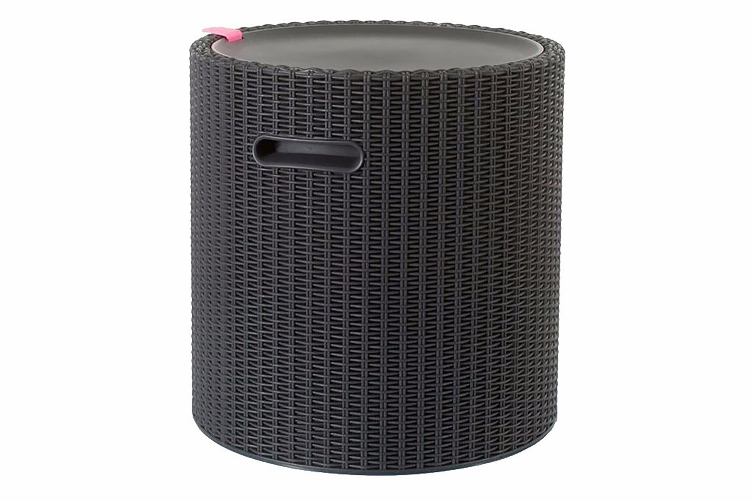 Keter Cool Stool Rattan Effect Storage Box 39L - Graphite