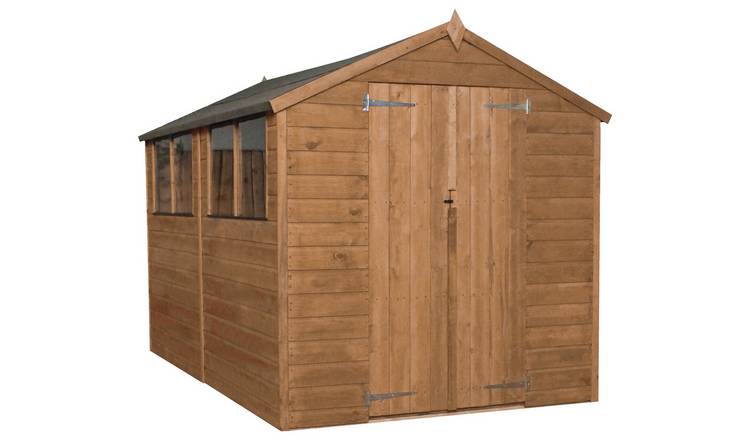 buy mercia wooden 10 x 6ft shiplap shed sheds argos