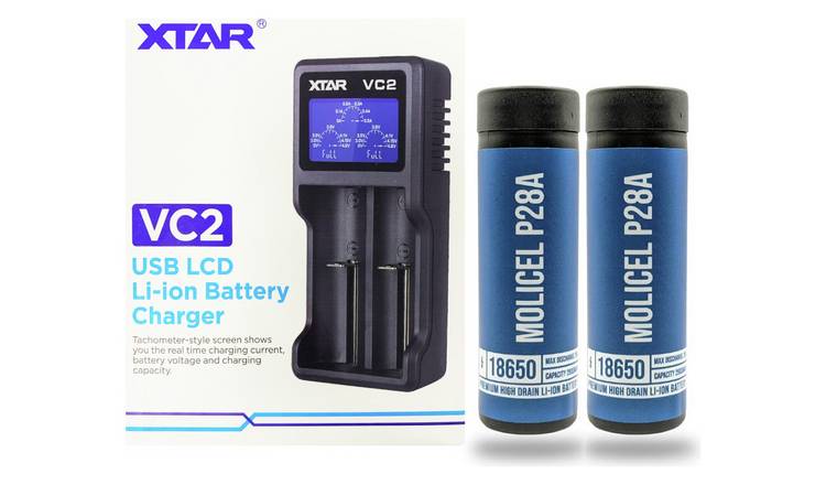 Buy XTAR VC2 Lithium ion Battery Charger Bundle E cigarettes