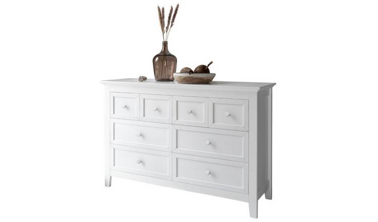 Noa & Nani Torsby 8 Drawer Chest of Drawers - White