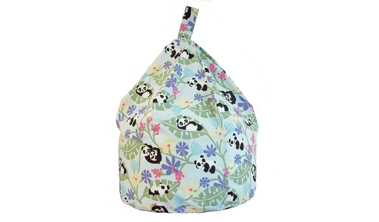 Bean Lazy Panda Cotton Child Bean Bag - Light Blue