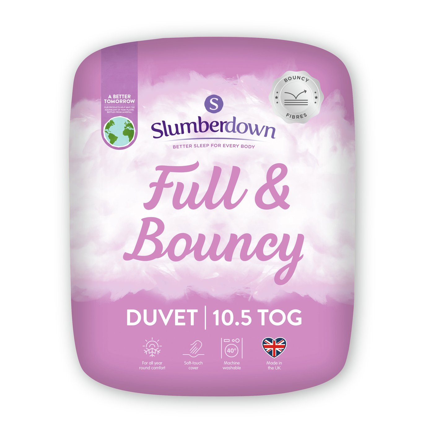Slumberdown Full and Bouncy 10.5 Tog Duvet - Double