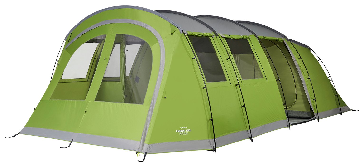 Vango Stargrove 6 Man 2 Room Tunnel Camping Tent with Porch