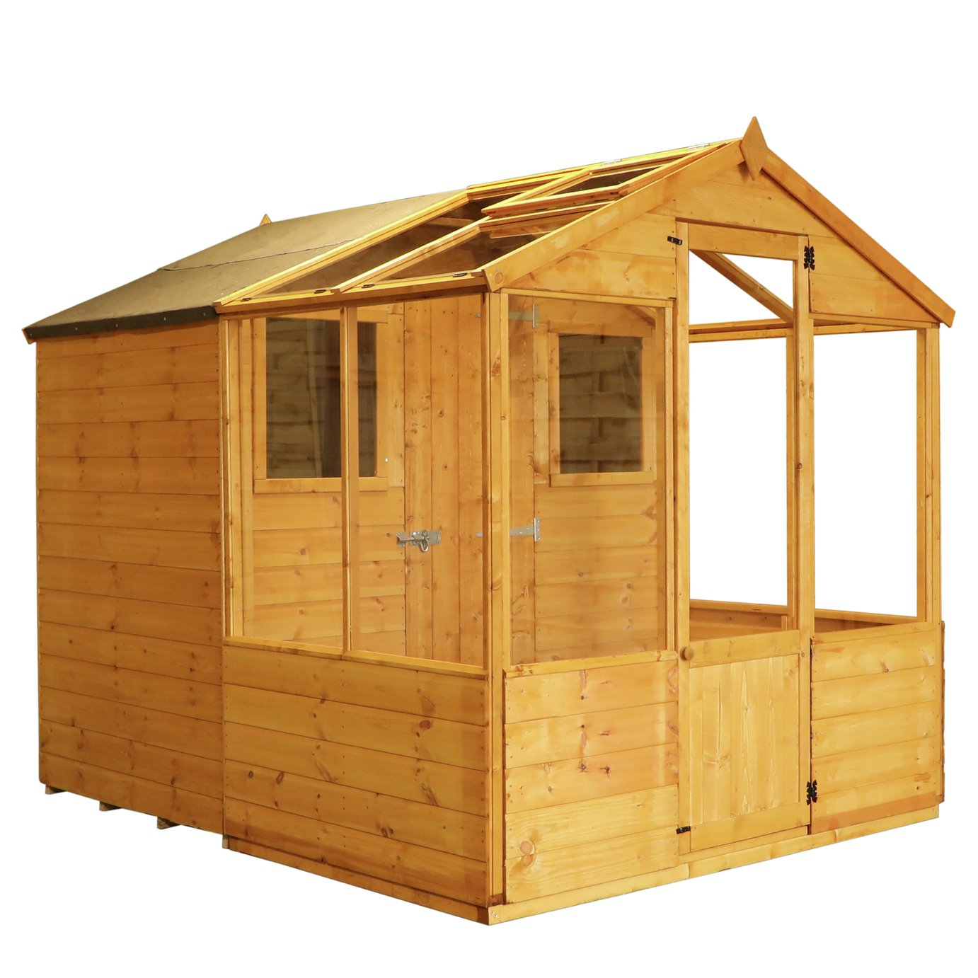 Mercia 8 x 6ft Combi Greenhouse and Wooden Shed