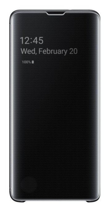 Samsung Original  Clear View S10 Phone Cover - Black