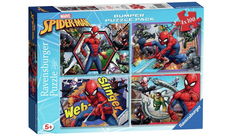 Buy Marvel Spider-Man 4 x 100pc Puzzles | Jigsaws and puzzles | Argos