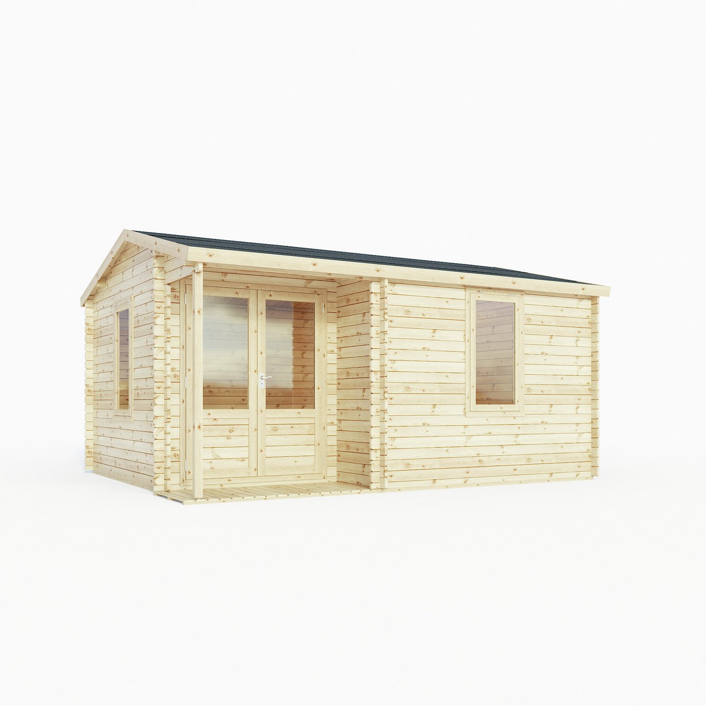 Mercia Wooden 17 x 14ft Double Glazed Home Office