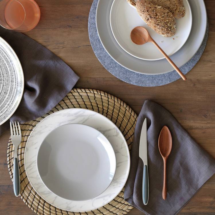 Argos Home 12 Piece Stoneware Dinner Set - Grey 0