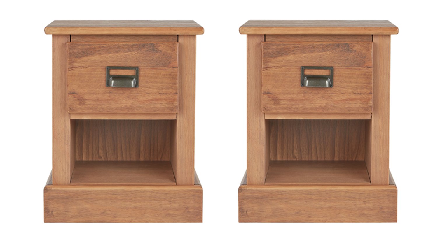 Argos Home Drury 2 Bedside Tables Set - Pine