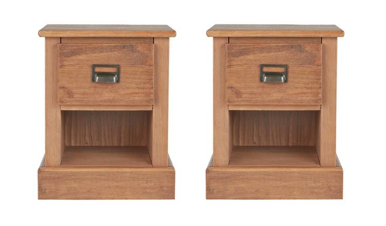 Buy Argos Home Drury 2 Bedside Tables Set Pine Bedside Tables