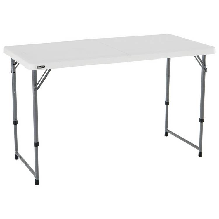 Lifetime Folding Height Adjustable Camping Table 0