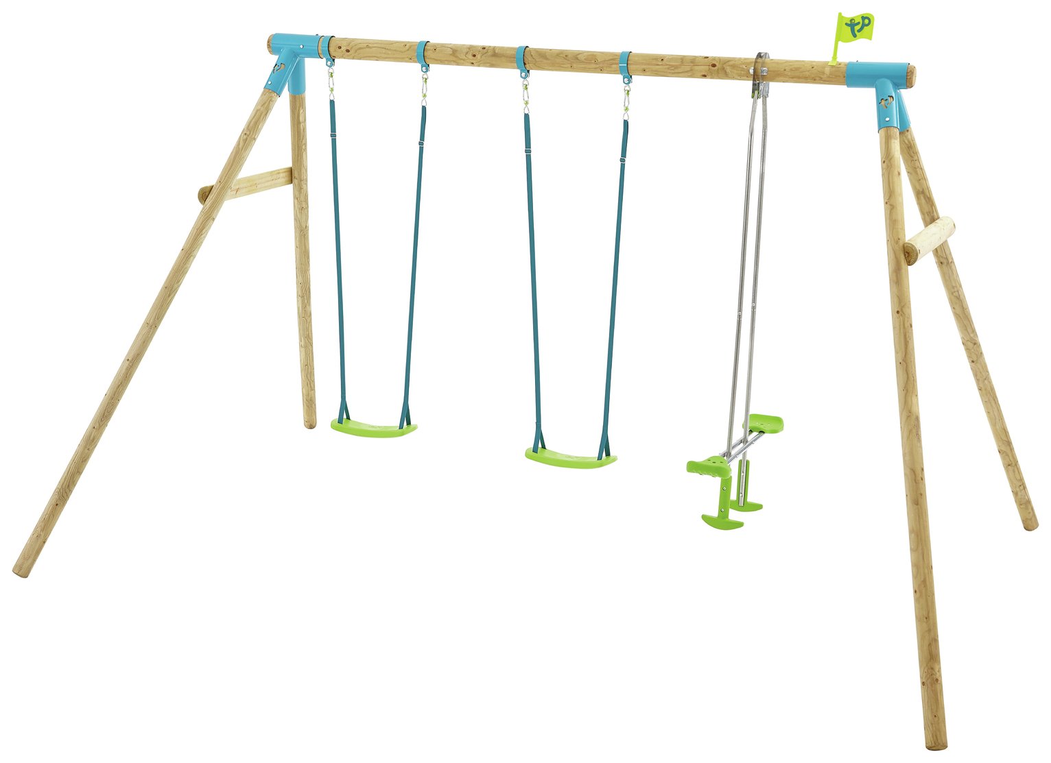 TP Heron Kids Wooden Garden Swing Set and Glider