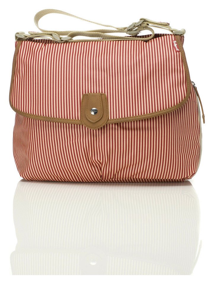 Babymel Satchel Changing Bag - Red Stripe