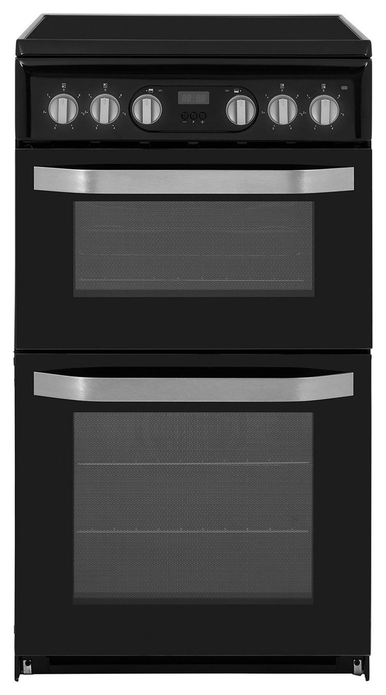 Hotpoint HD5V93CCB 50cm Double Oven Electric Cooker - Black