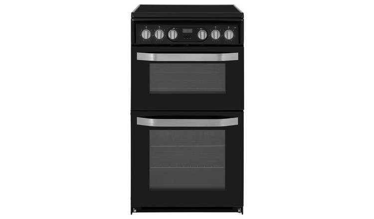 Hotpoint HD5V93CCB 50cm Double Oven Electric Cooker - Black
