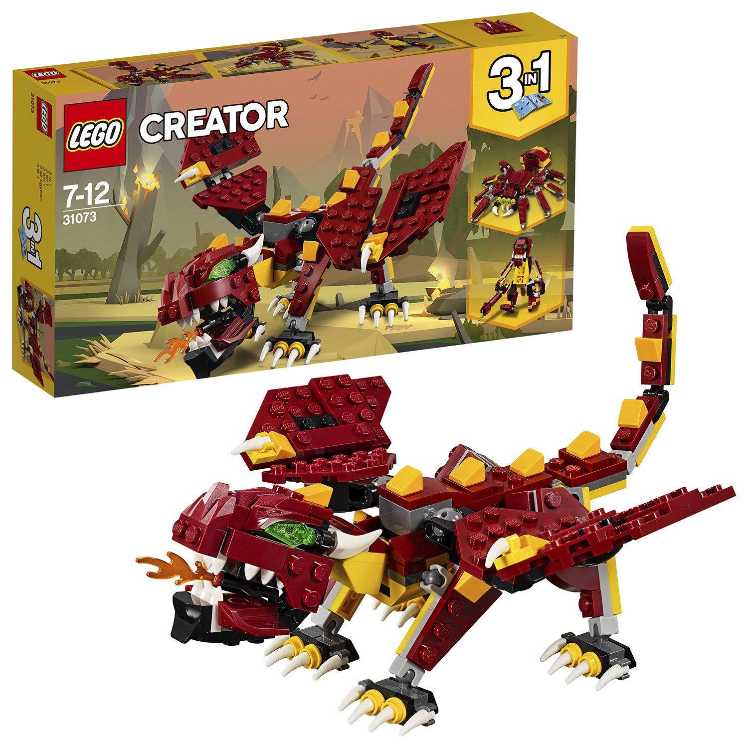 LEGO Creator Mythical Creatures Dragon Toy Set - 31073