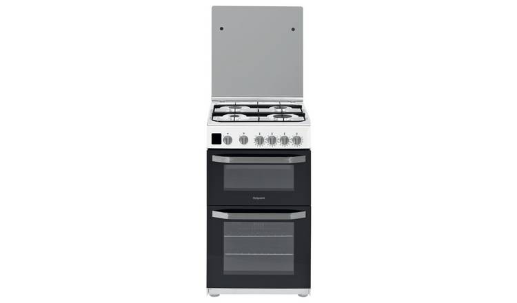 Buy Hotpoint HD5G00CCW 50cm Double Oven Gas Cooker White