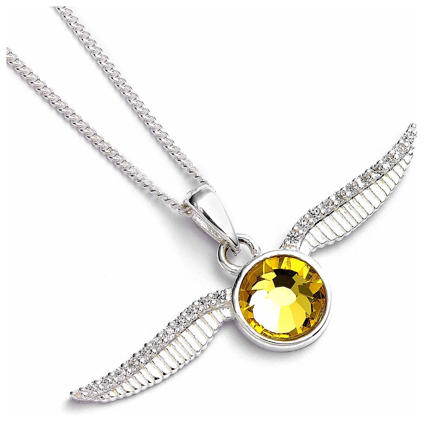 Harry Potter Golden Snitch Necklace with Crystals